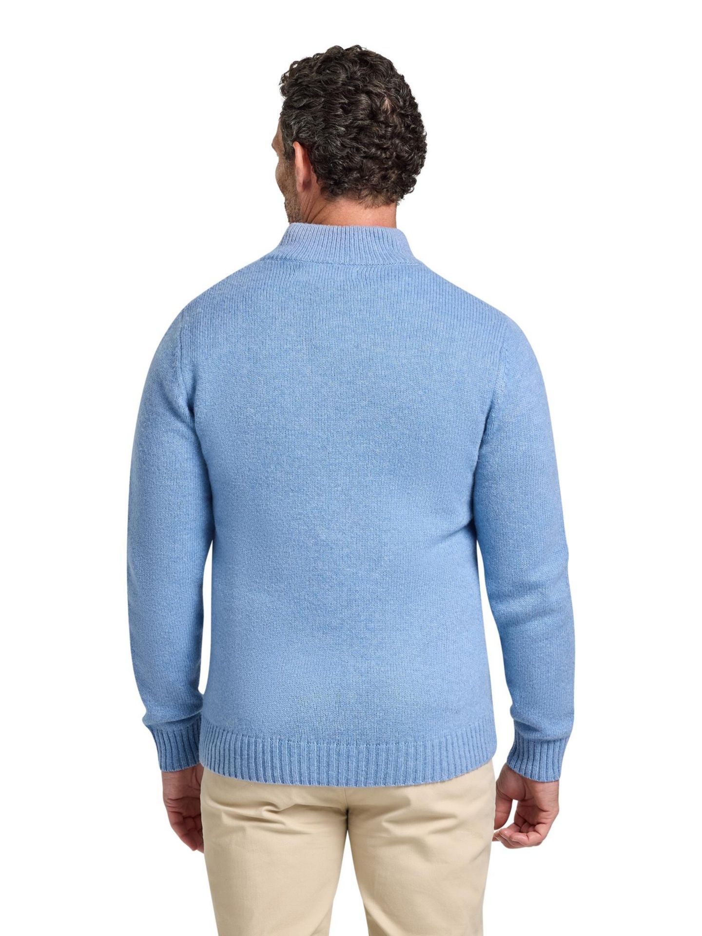 Мужской свитер Raging Bull Big & Tall Chunky Quarter-Zip, цвет: Шамбре — фото 3