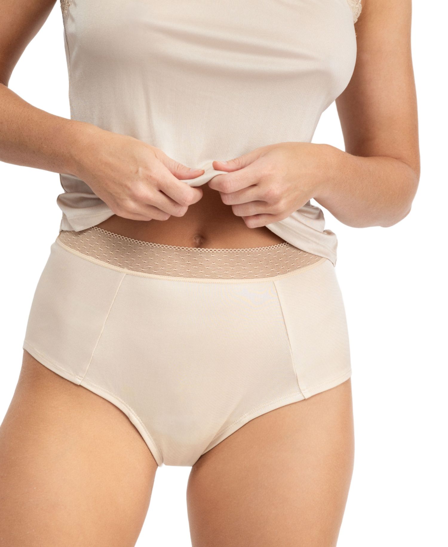 Women's High-Waisted Soft Silk Briefs