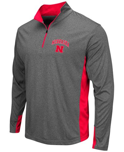 Colosseum Men's Nebraska Cornhuskers Ridge Runner Quarter-Zip Pullover