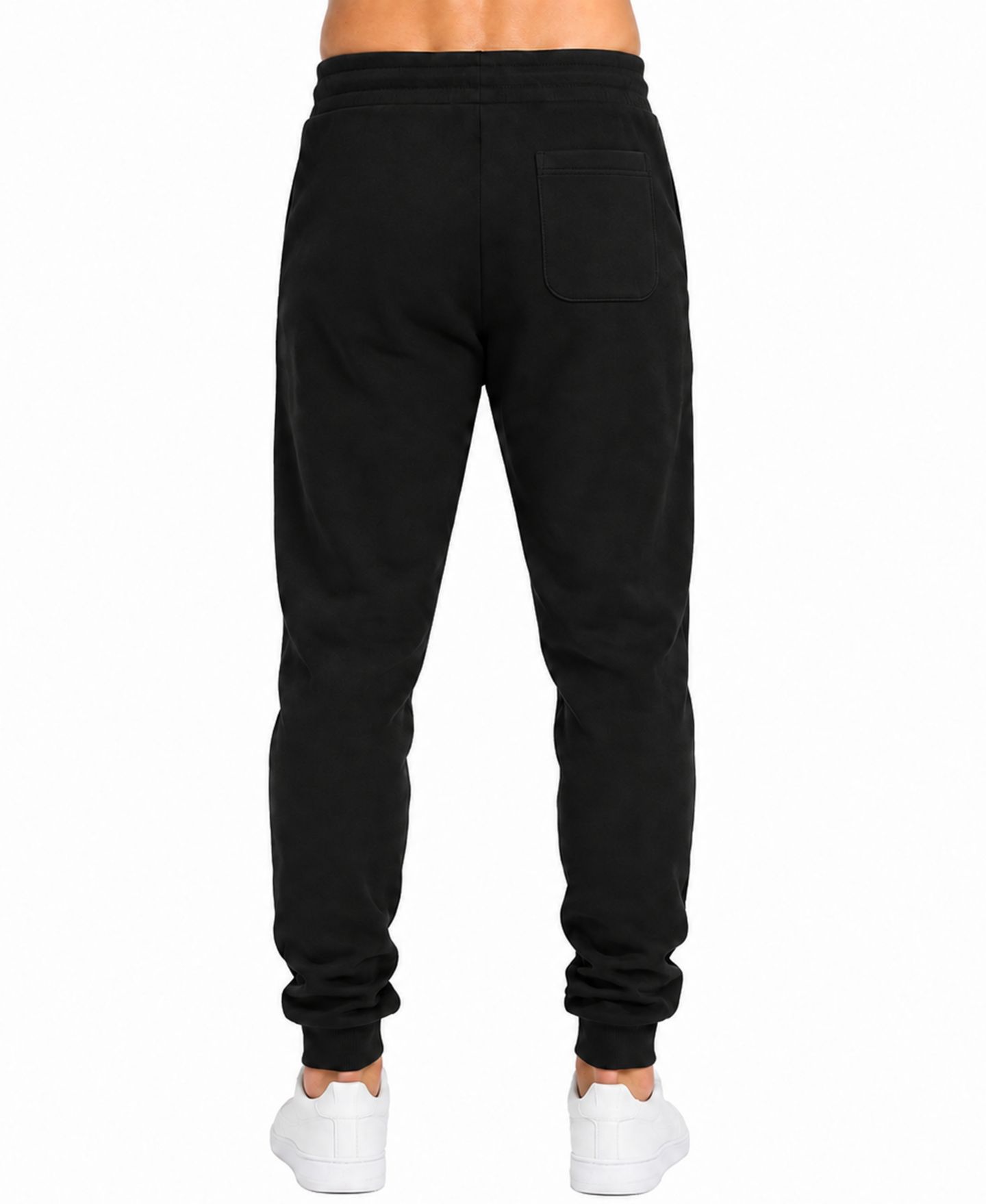 Мужские брюки Blu Rock Heavyweight Fleece Modern-Fit Zipper-Pockets Jogger Sweatpants, цвет: Чёрный — фото 2