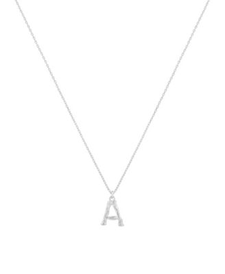 Signature Textured Initial Necklace