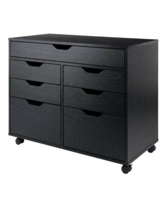 Composite Wood Buffet Cabinet with Open Shelves for Kitchen or Pantry