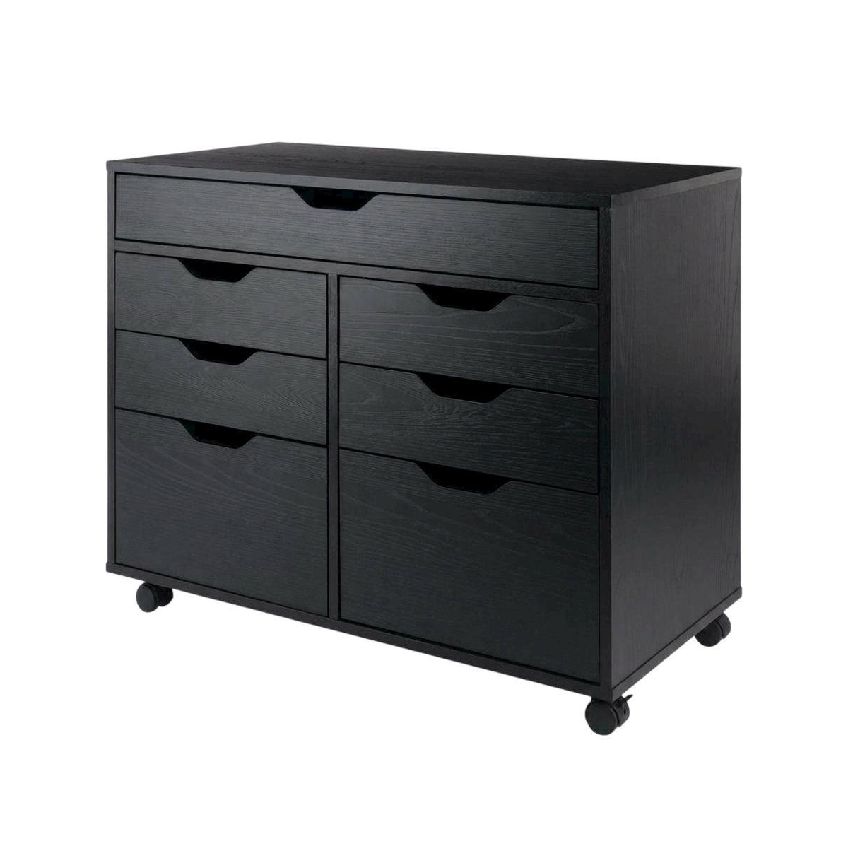 FurniFact Composite Wood Buffet Cabinet with Open Shelves for Kitchen or Pantry