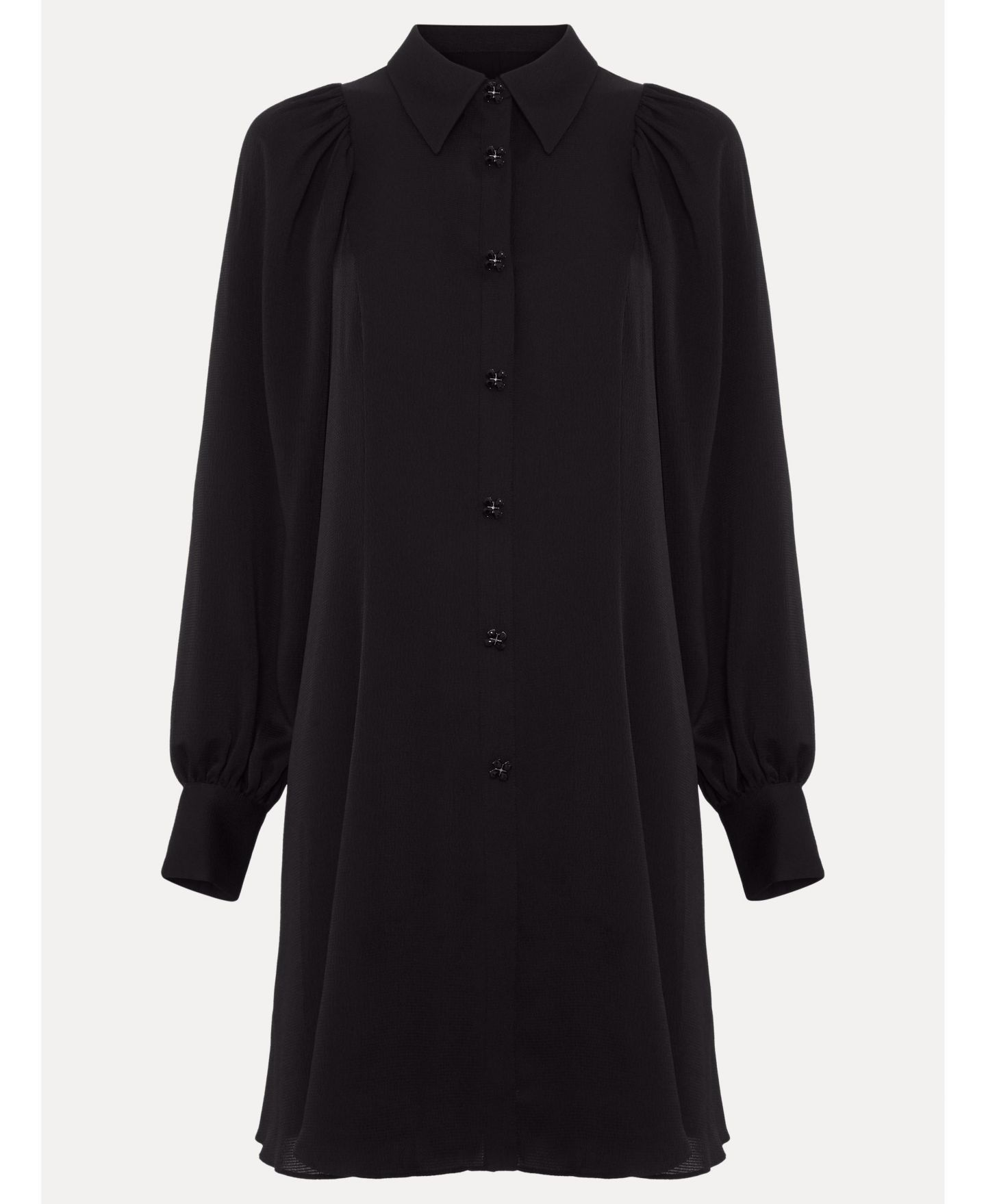 Женское платье Phase Eight Tila Puff-Sleeve Embellished Shirt Dress — фото 8