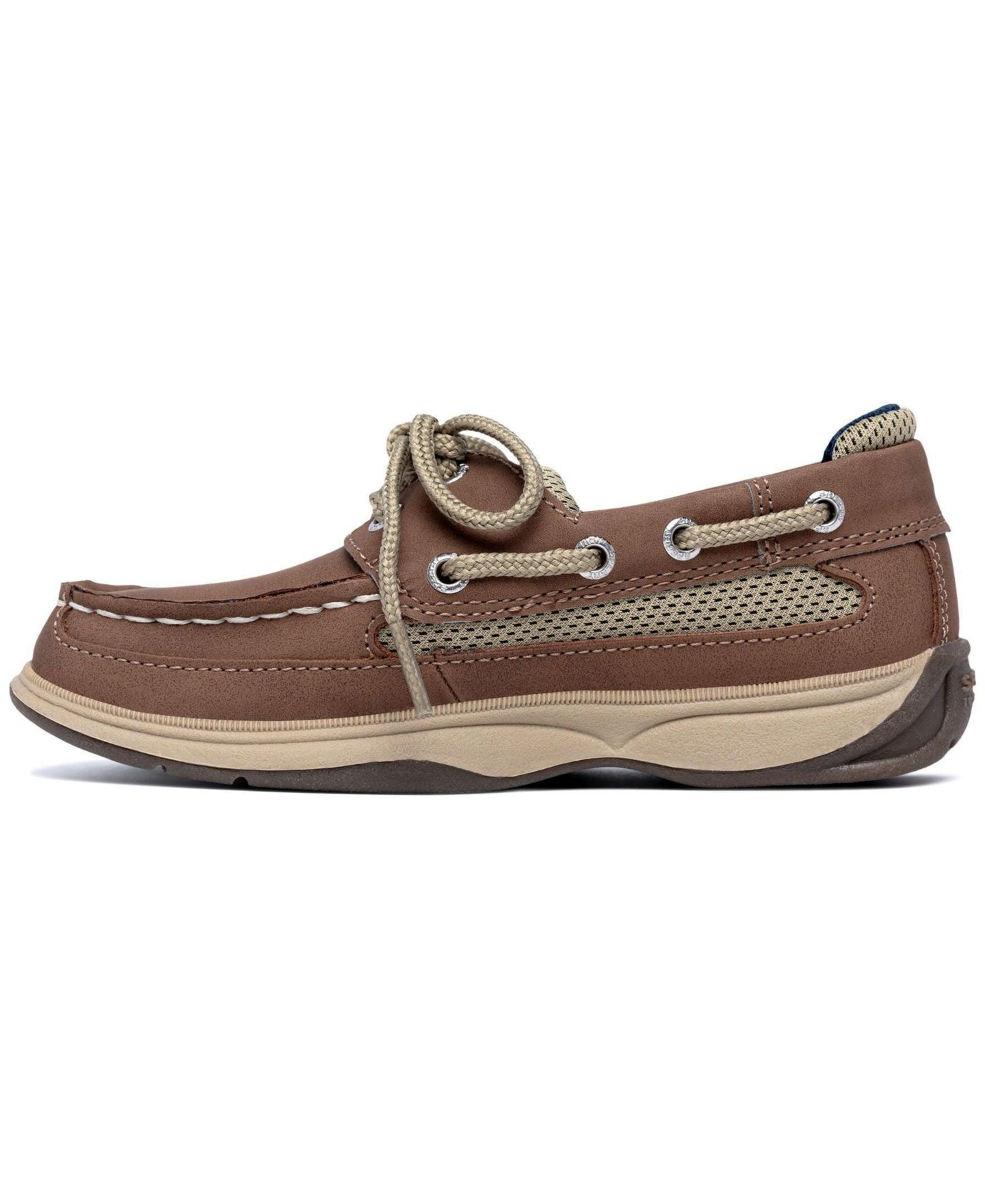 Туфли Sperry Lanyard Lace-Up Boat для мальчиков, цвет: Тёмный рыжевато-коричневый — фото 2