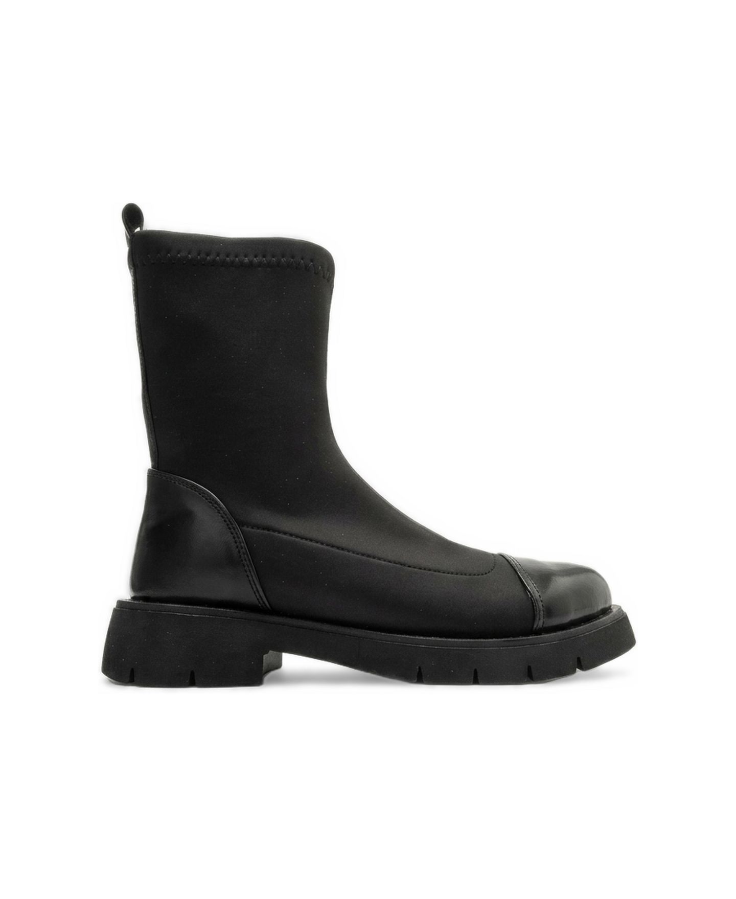 Женские ботинки-носки Prologue Shoes Talessia из скуба на устойчивом каблуке, цвет: Чёрный — фото 2