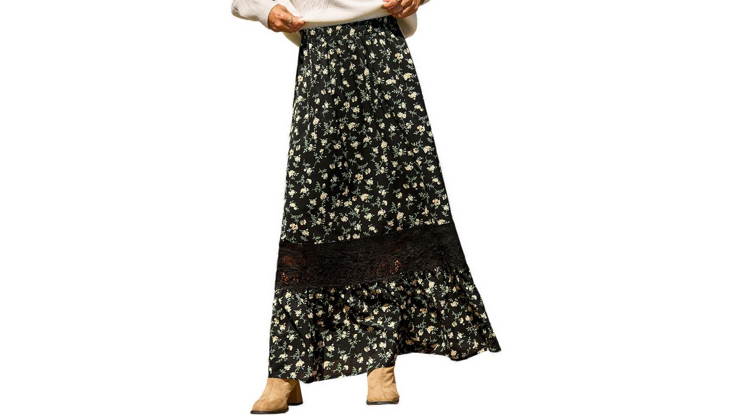 Women's Picked for You Maxi A-Line Lace Skirt