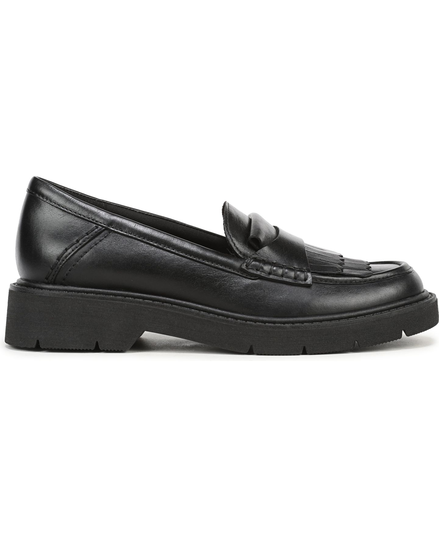 Женские туфли 27 EDIT Naturalizer Tate Lug-Sole Round Toe, цвет: Чёрный кожаный — фото 2