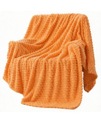 Outdoor Camping Fleece Throw Blanket Cozy Warm Lightweight for All Seasons