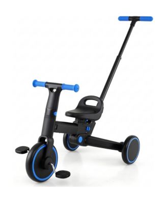 4-in-1 Foldable Adjustable-Seat Tricycle, 55 lbs, Ages 18-60 Months