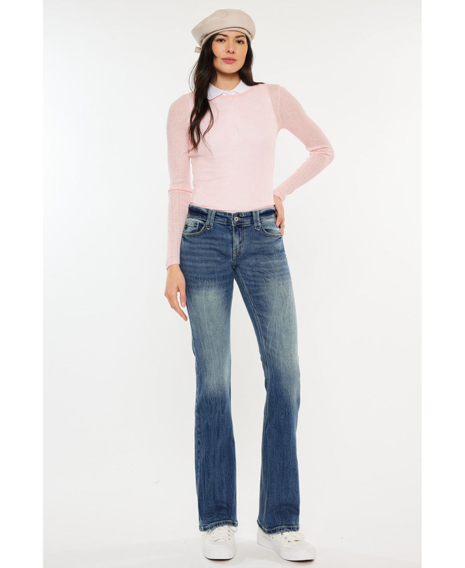 Juniors' Jewel Low-Rise Bootcut Jeans