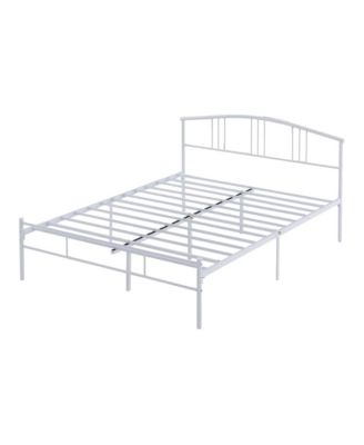 Metal Bed Frame with Arched Headboard and Platform Base