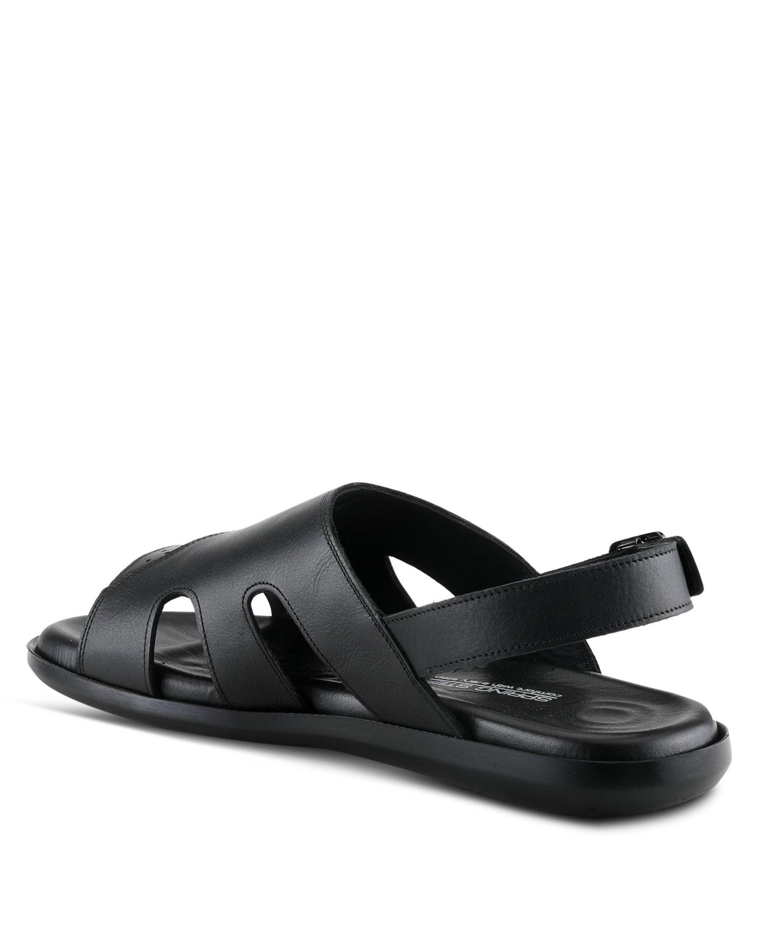 Men's Jeff Leather Round-Toe Sandals