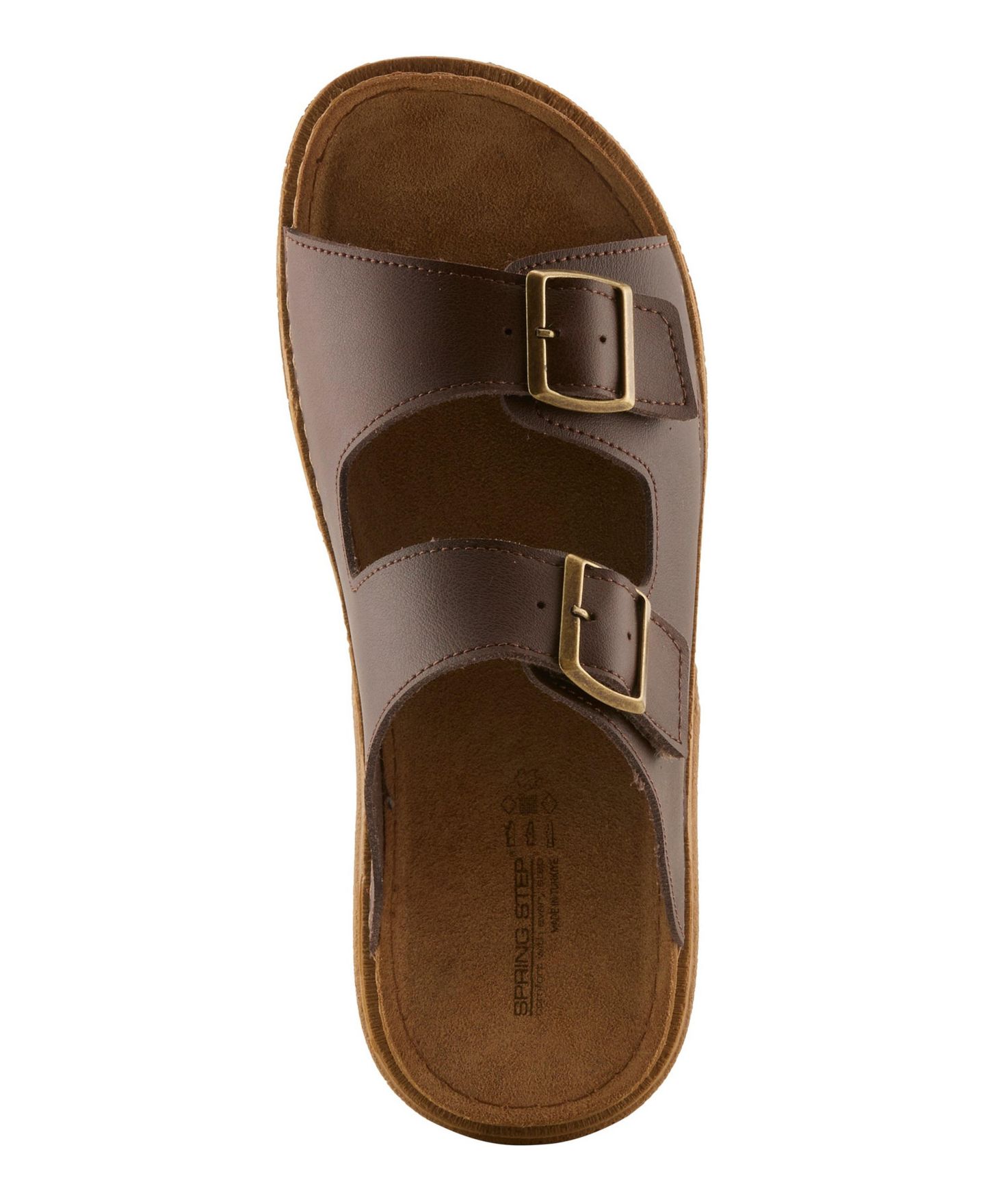 Мужские сандалии Spring Step Kovan Slide Sandal with Cushioned Insole, цвет: Коричневый — фото 3