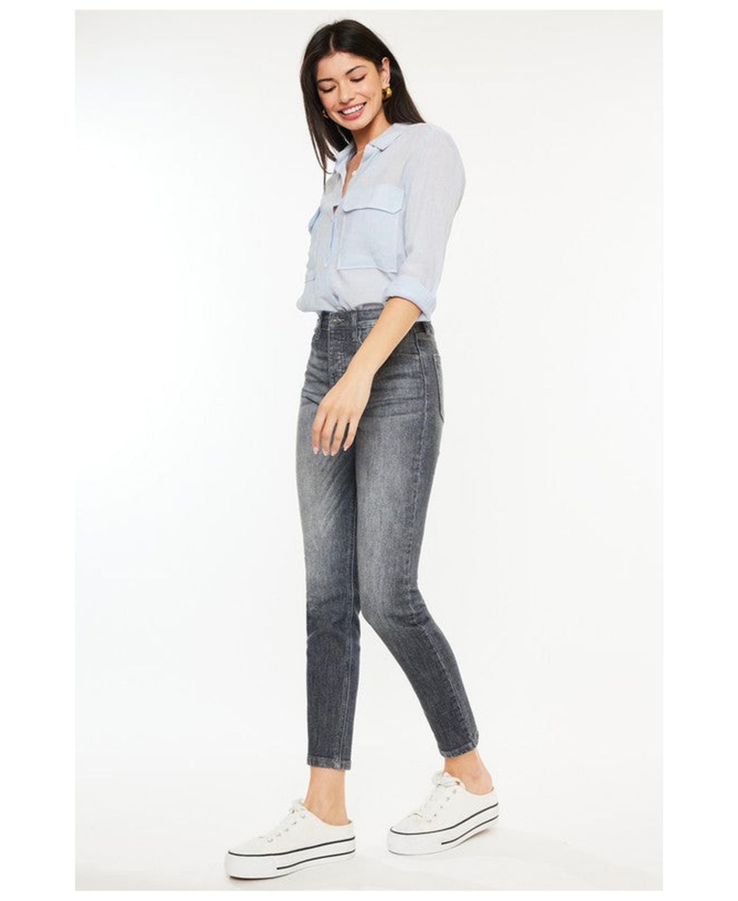 Women's Taryn High-Rise Cigarette Stretch Jeans