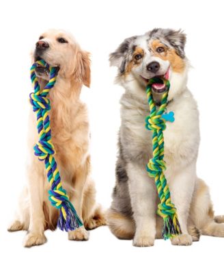Indestructible Dog Rope Chew Toys For Aggressive Chewers Tug Of War Set