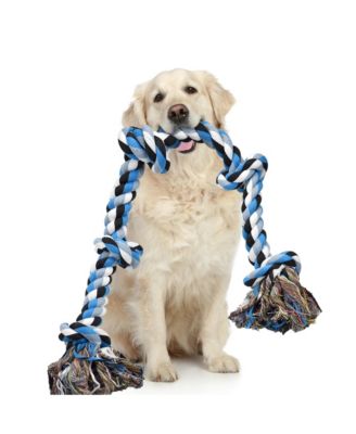 24 Pack Dog Toy Set With Storage Bin Rope Squeaky Chew Plush For Small Medium Breeds