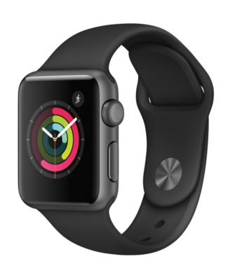 Apple watch series 4 space gray aluminum case black sport band best sale