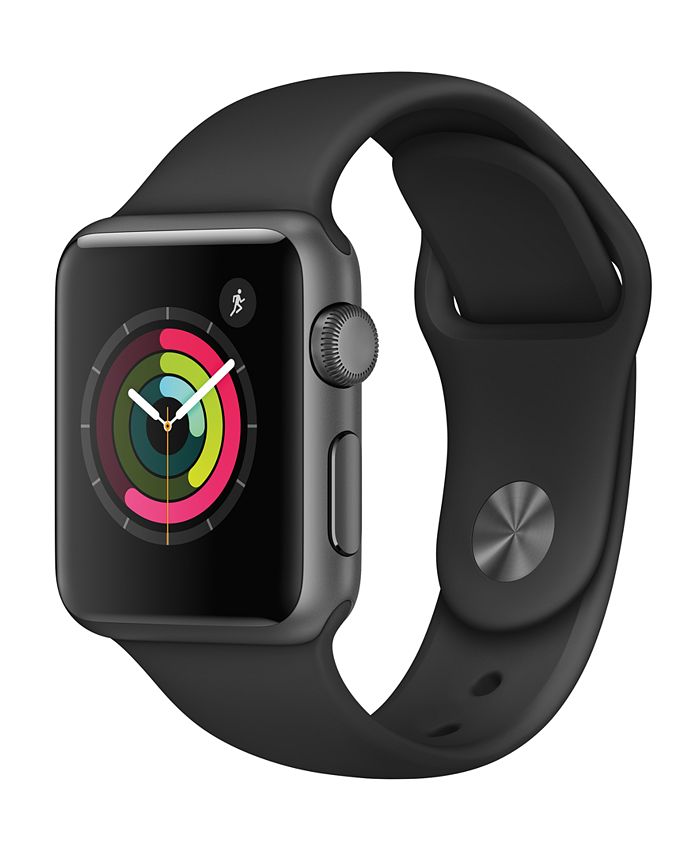 Apple Watch Series 1 38mm Space Gray Aluminum Case with Black