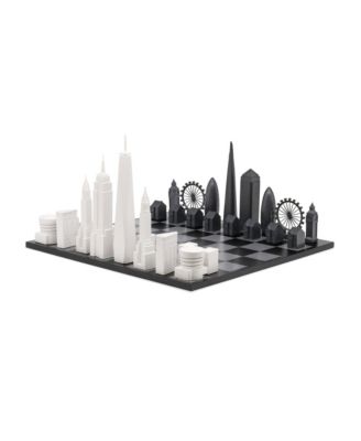 London vs New York Modern Strategy 32-Piece Chess Set, Ages 12+