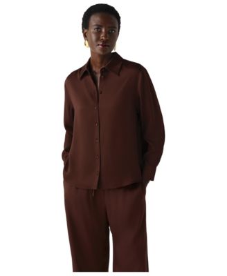 Women's Esther Long-Sleeve Satin Shirt