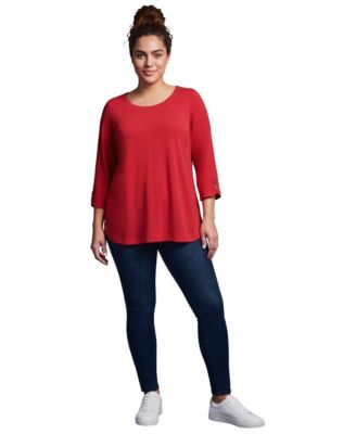 Women's Sabrina Button Detail Top