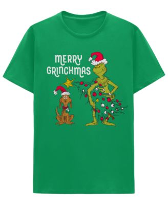 Men's Merry Grinchmas Grinch and Max Christmas Graphic T-Shirt