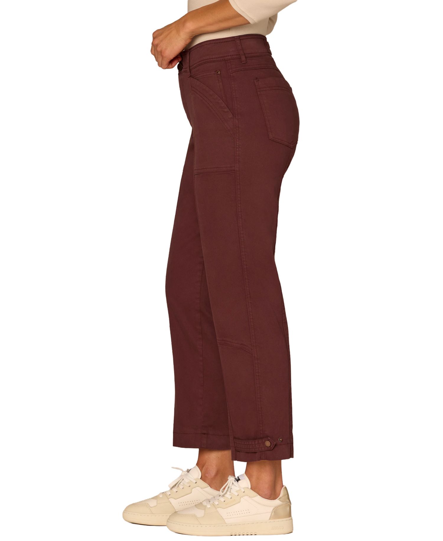 Petite "Ab"solution High-Rise Tapered Utility Pants