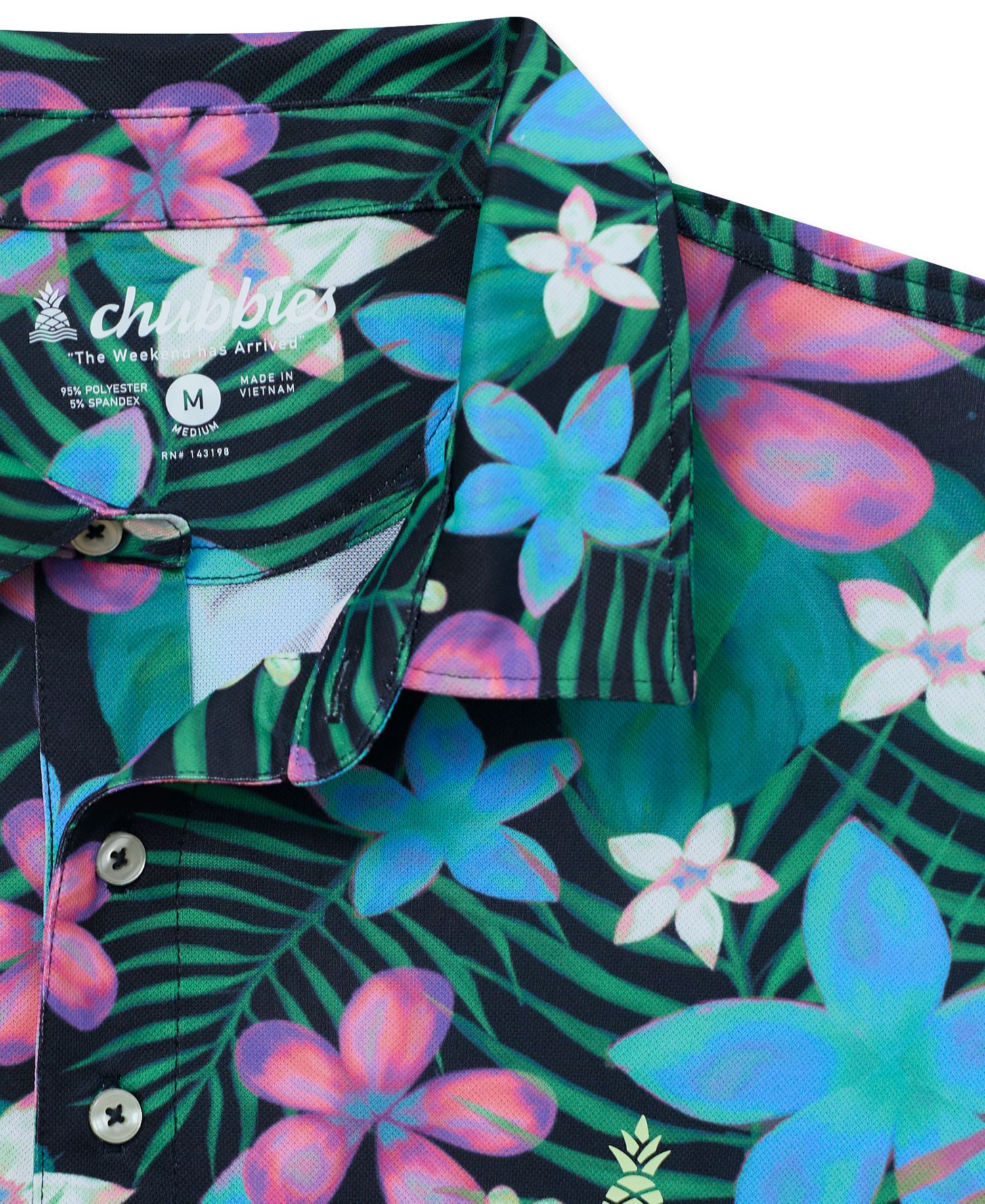 Men's Cosmoblossom Stretch Floral-Print Polo Shirt