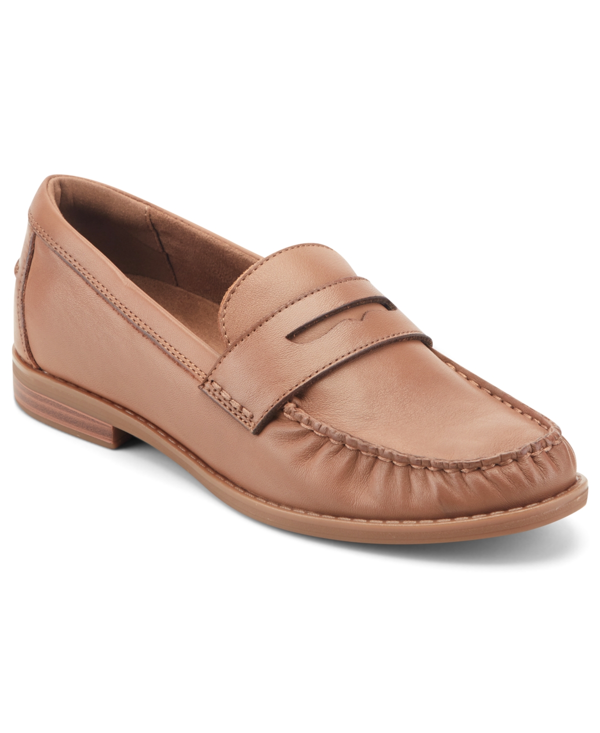 Rockport Women's Weslin Slip-On Loafers - Light Brown Leather