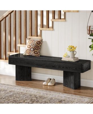 47.24" Modern Entryway Bench, for Hallway, Mudroom, Living Room