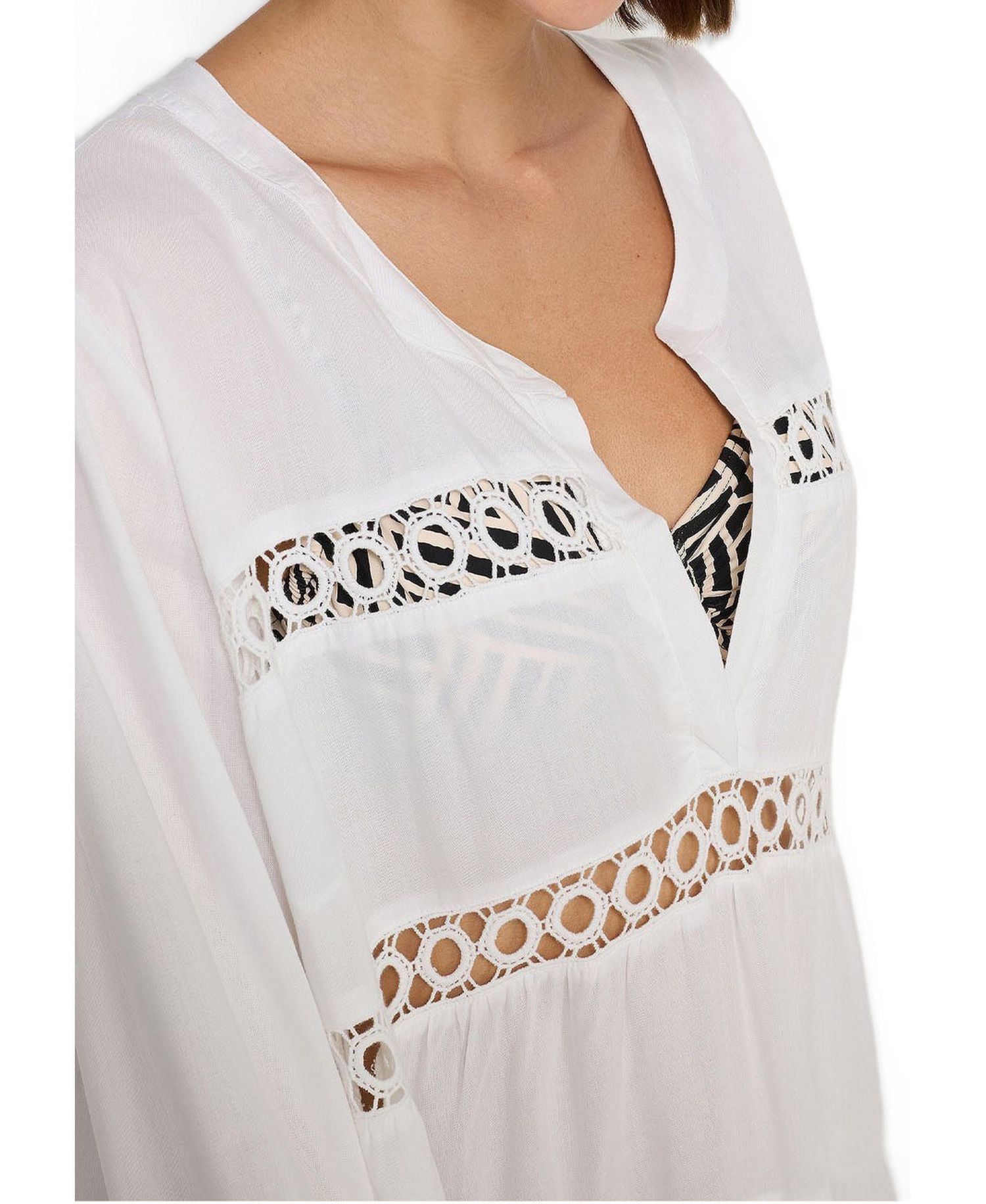 Women's Viscose Flowy Flared-Sleeve Lightweight Dress