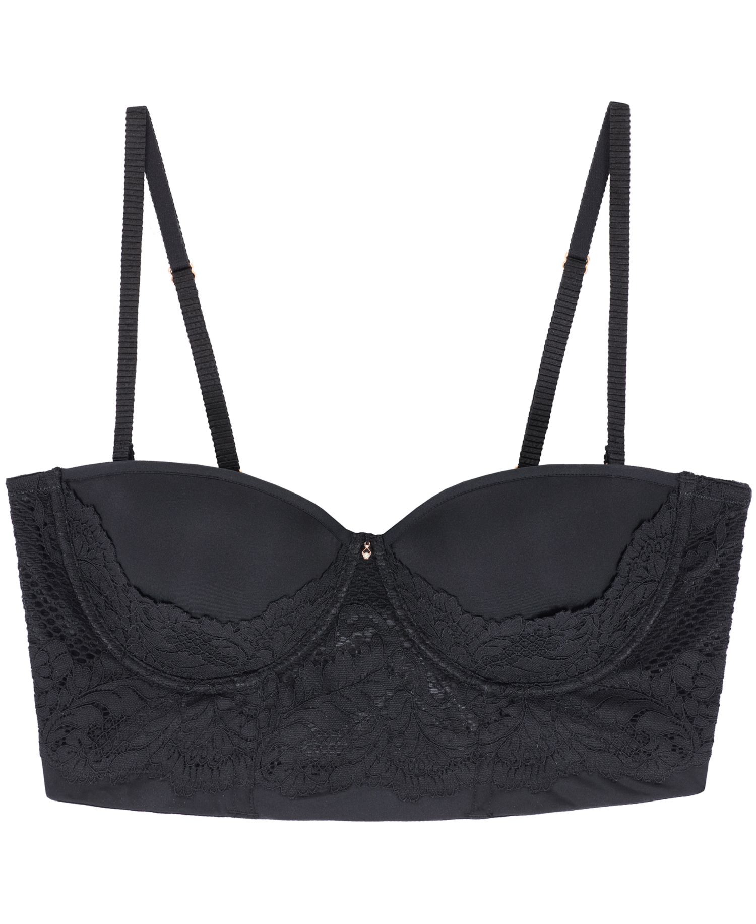 Lace Allure Strapless Lace Bustier
