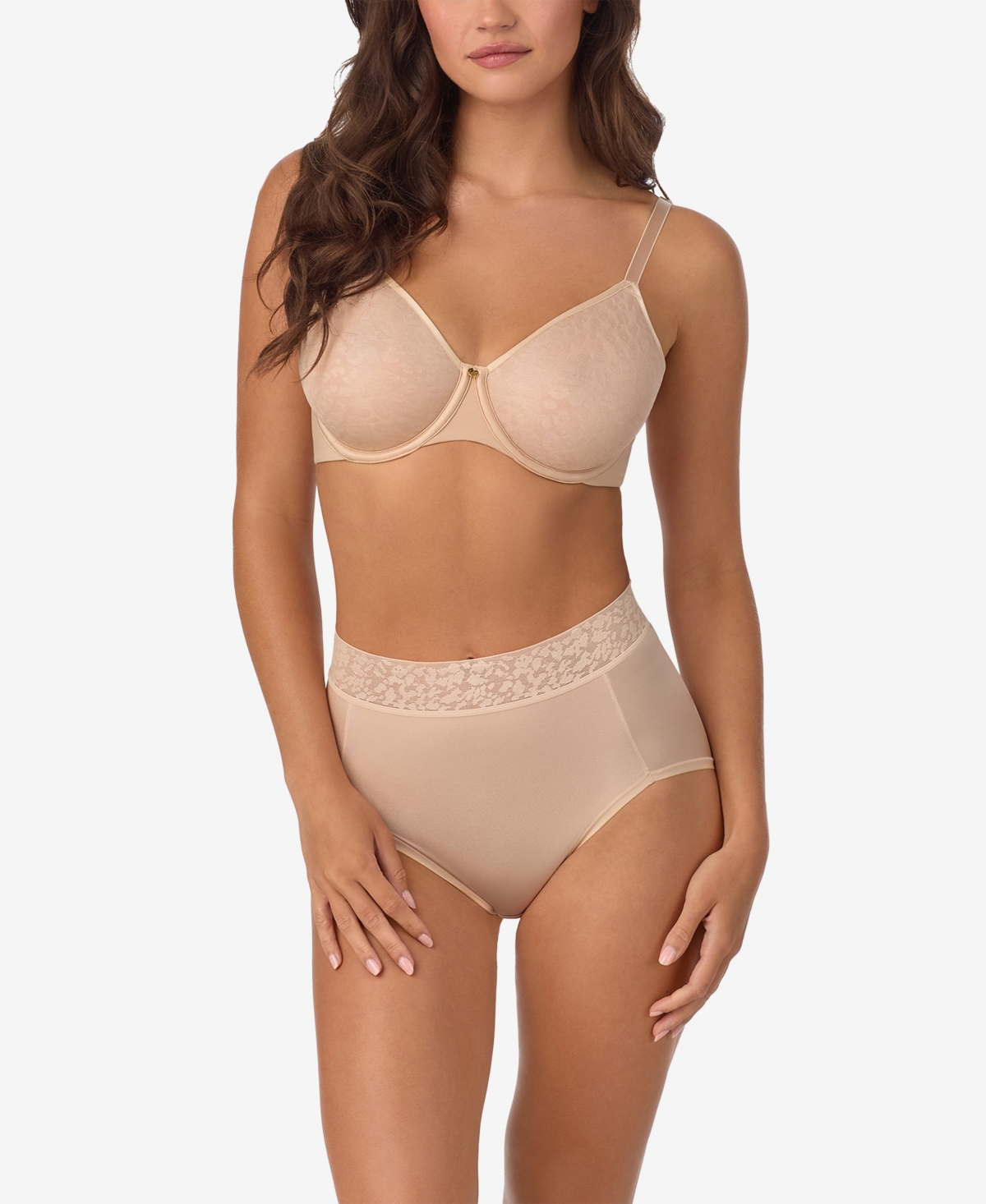 Le Mystere Safari Full-Coverage Underwire Animal-Print T-Shirt Bra - Sahara
