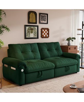 Multi-Functional Convertible 77-Inch Sofa Bed