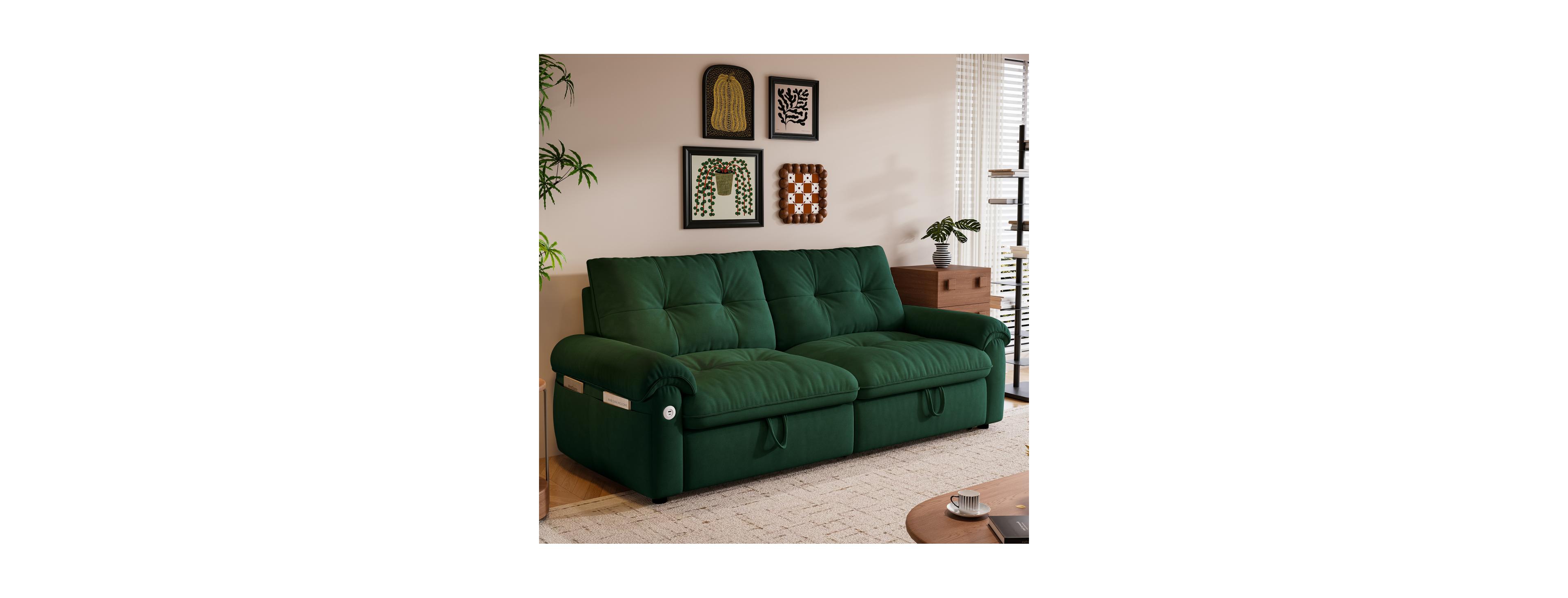 Streamdale Furniture Multi-Functional Convertible 77-Inch Sofa Bed