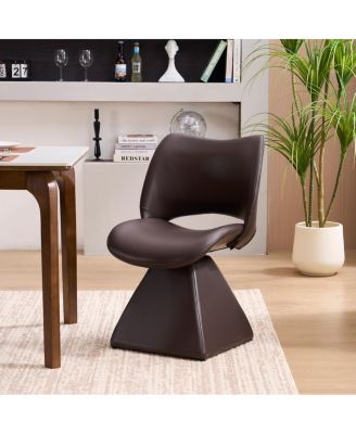 Leather Modern Swivel Dining Chair