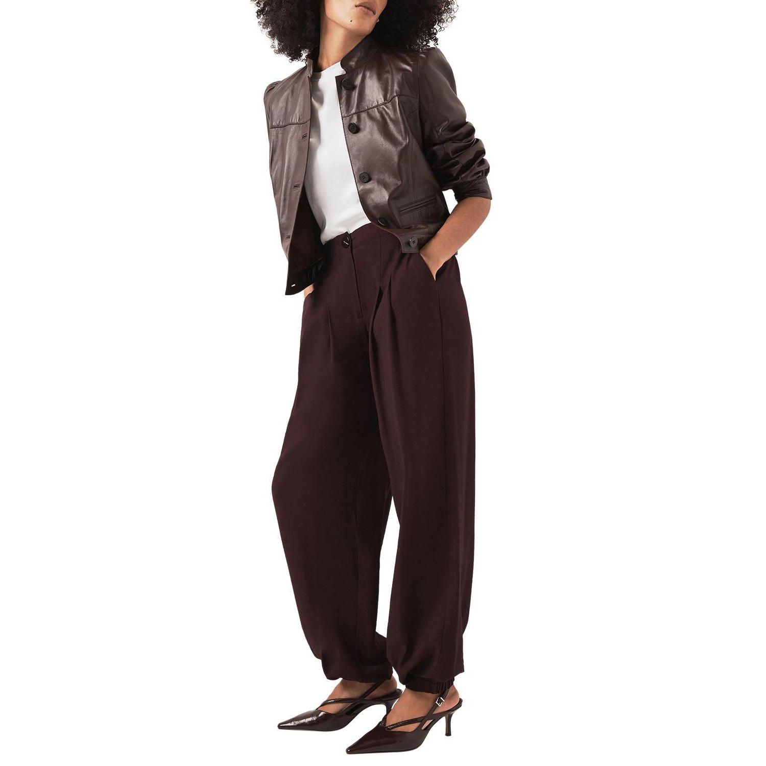Women's Balloon Leg Elasticated Trousers