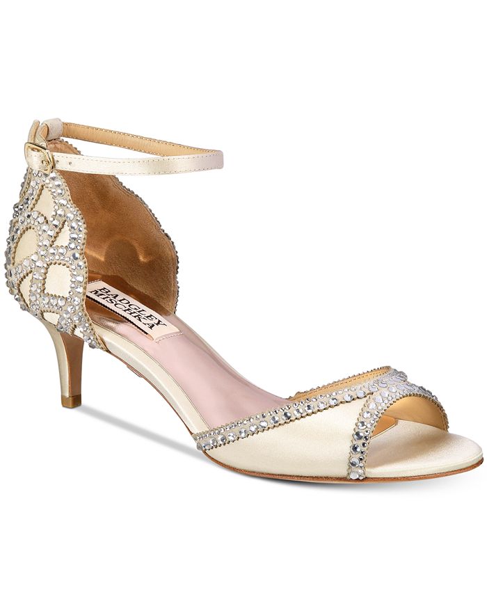 Badgley mischka macie peep outlet toe