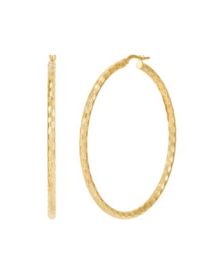 Medium Hoop Earrings, 1.57" Diameter in 10K Gold