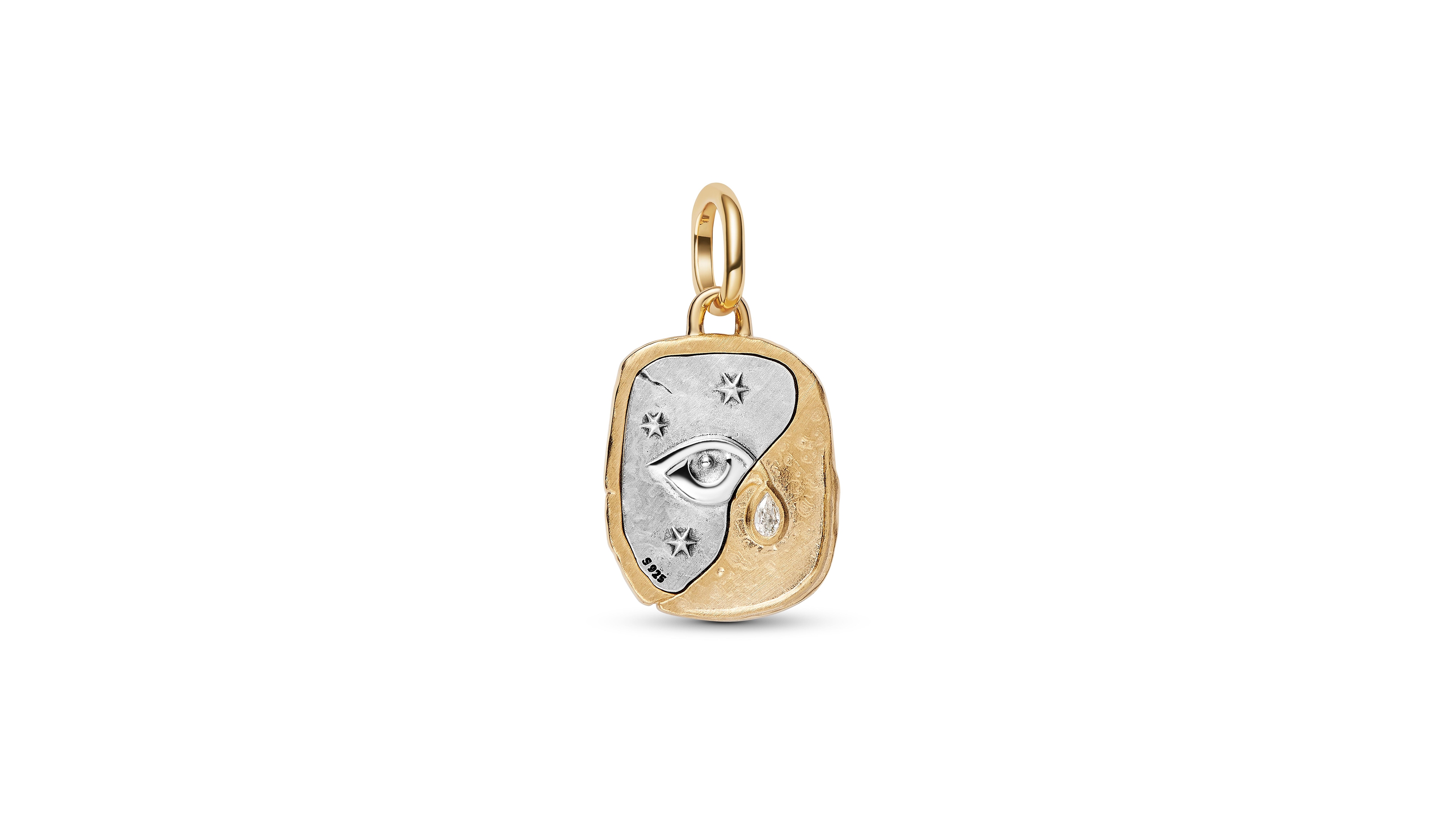 Pandora Cubic Zirconia Eye Medallion Charm