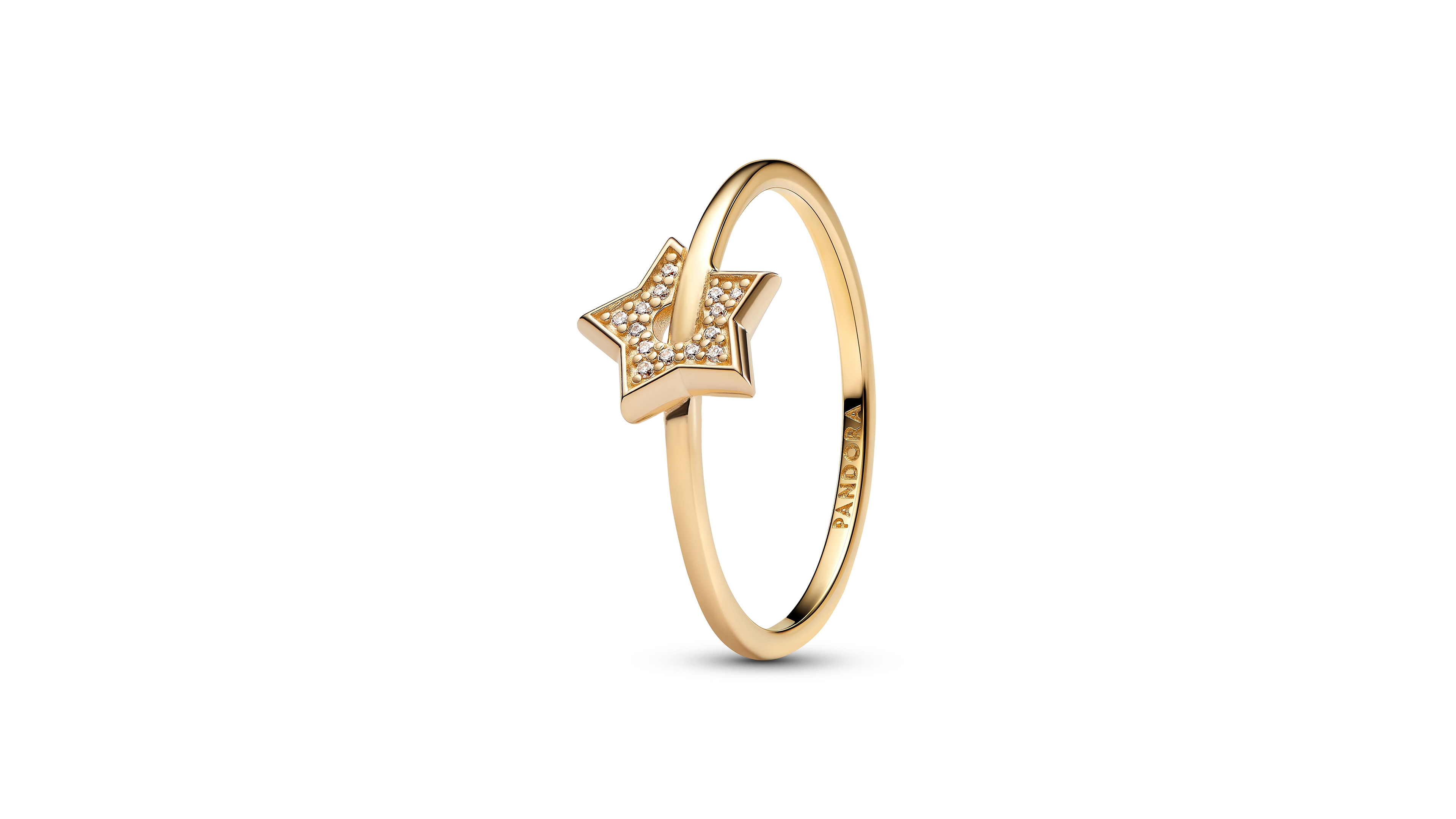 Pandora Lab-Grown Diamond Pave Star Ring (0.03 ct. t.w.) 14k Gold
