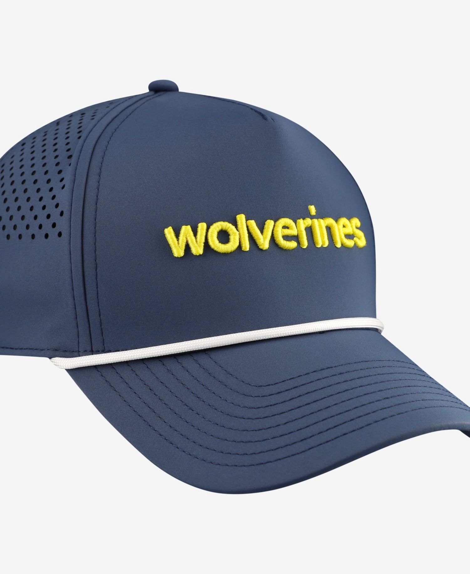 Men's Navy Michigan Wolverines Statement Adjustable Rope Hat
