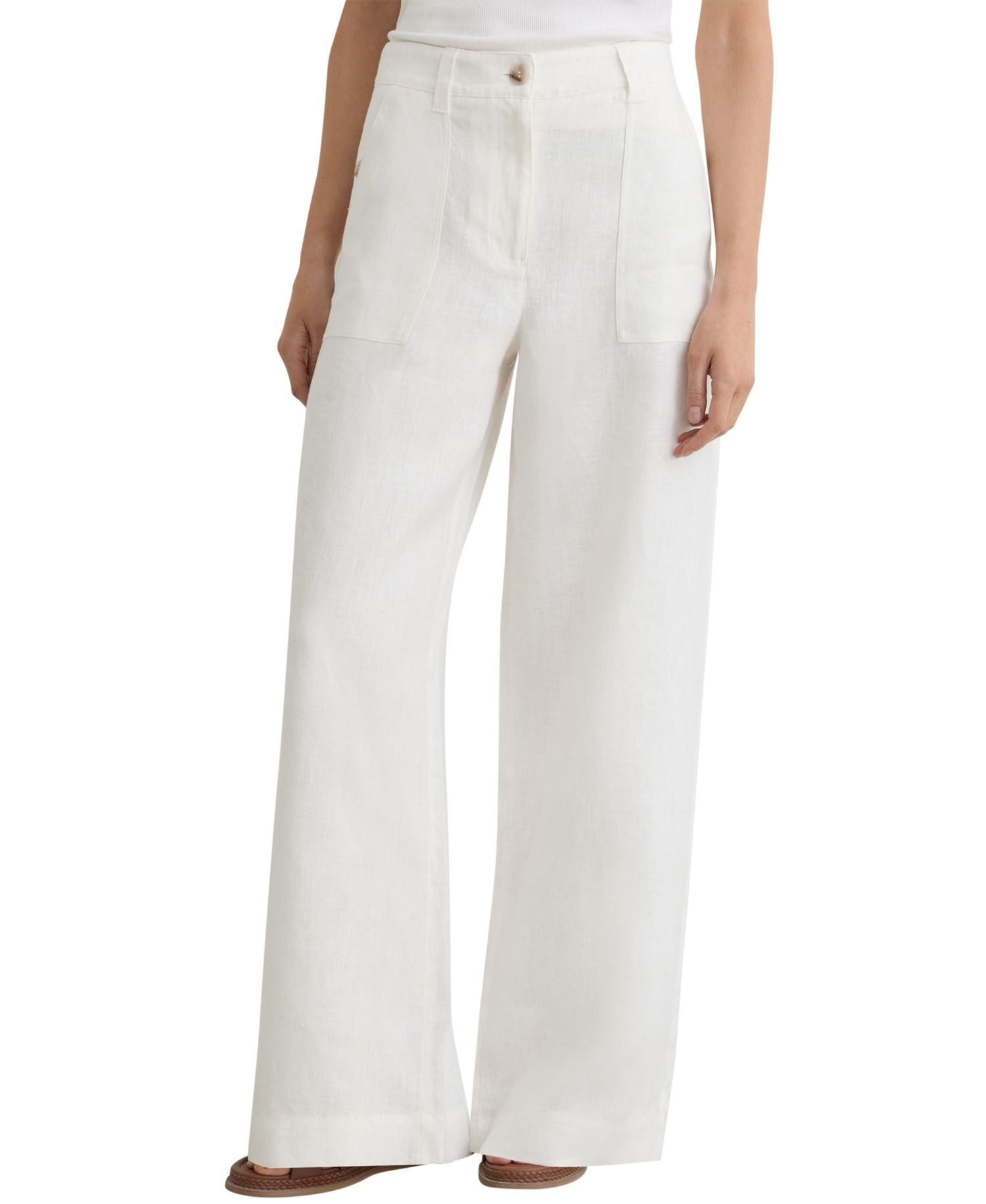 Women's Ashby Wide-Leg Linen Pants