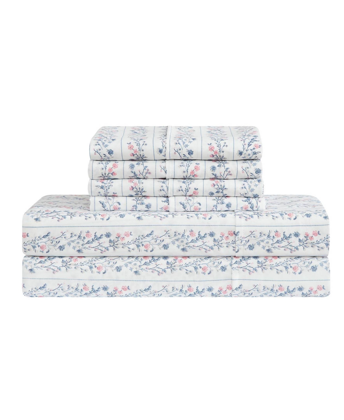 Lucky Brand Printed Microfiber 6-Piece Sheet Set, King