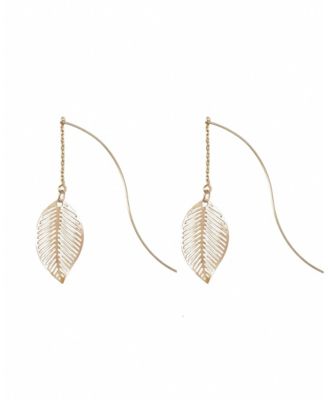 Statement Leaf Drop Earrings