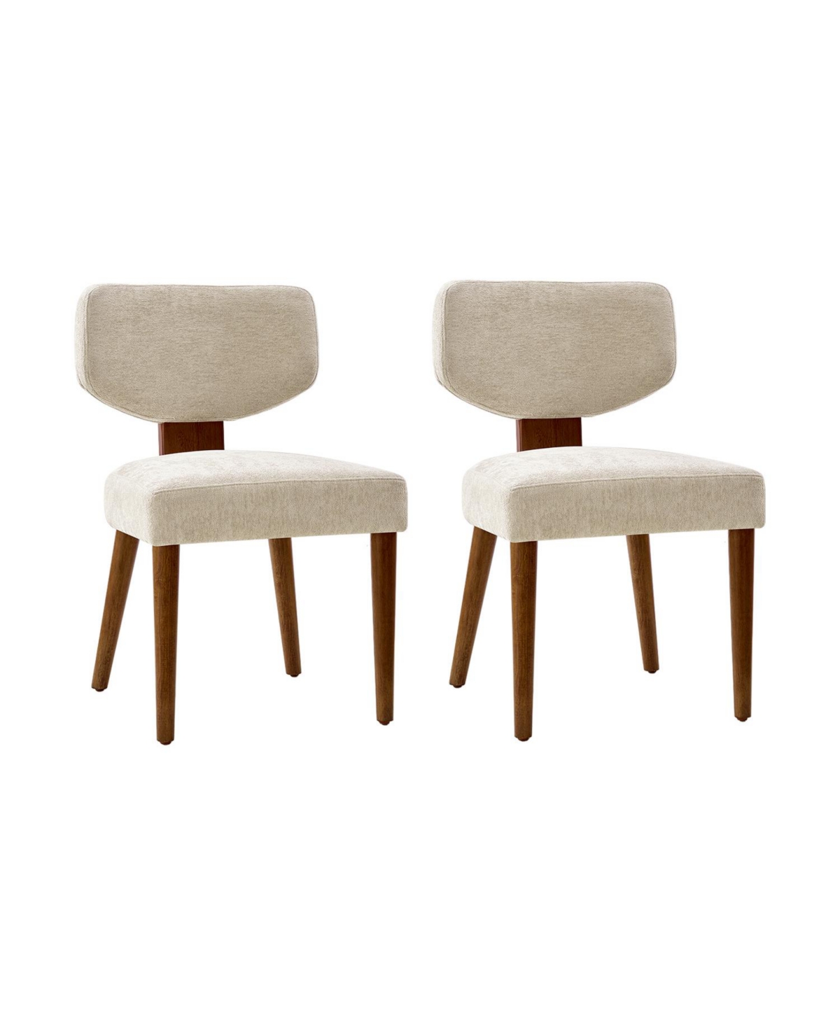 Hulala Home Hipolito Mid Century Modern Upholstered Dining Chairs