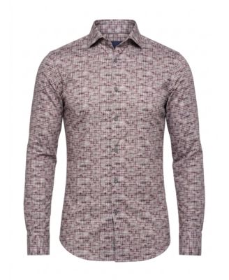 Men's Cotton Print Dress Shirt