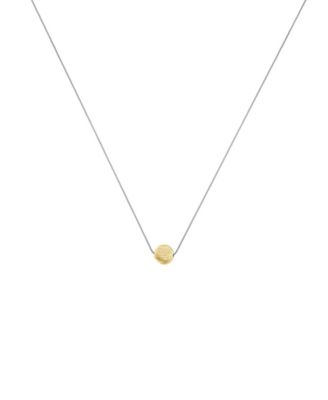 Lana Circular Pendant String Necklace 14k Gold Plated Minimalist Piece