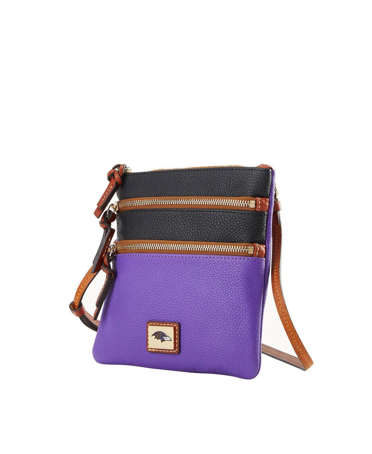 Женская сумка Dooney & Bourke Baltimore Ravens Team Logo Halftime Triple Zip Crossbody — фото 2